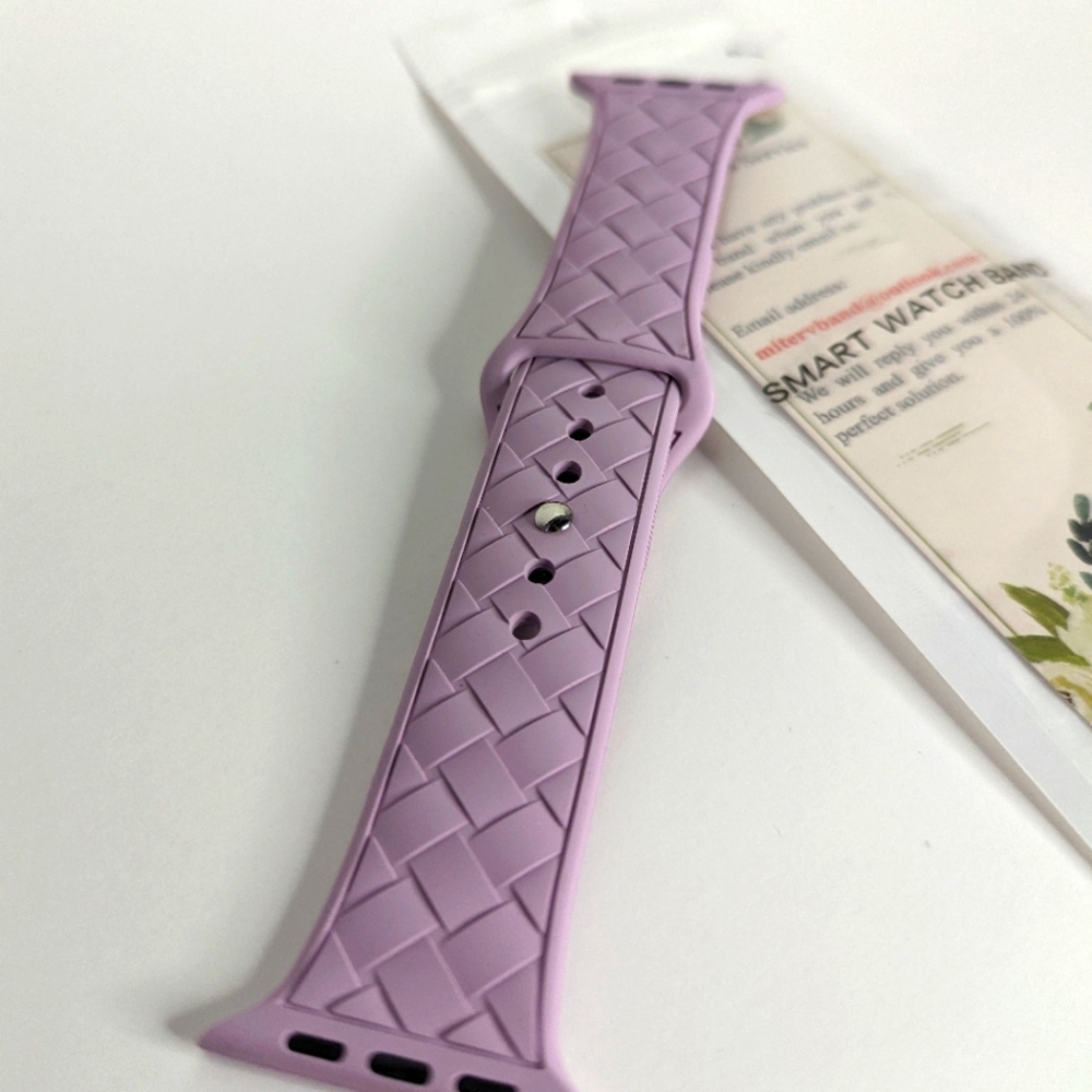 Weaved Pattern Lilac/Lavender Smart Watch Band